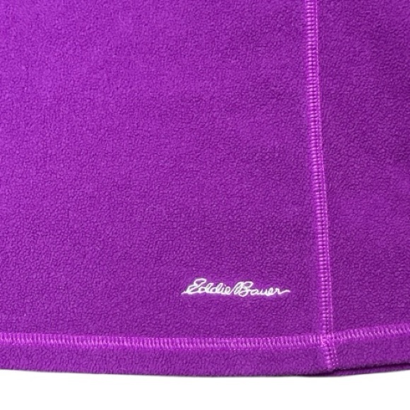 Eddie Bauer - EC - Vibrant Purple Fleece Pullover - Picture 3 of 4